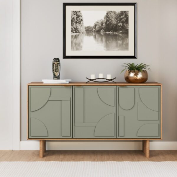 Pixel Three Door Cabinet