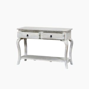 Alternative view of Sally Cottage Style Two Drawer Wooden Console Table