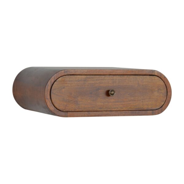 floating curved side table