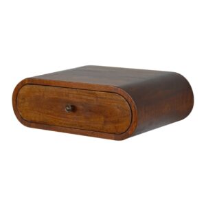 Alternative view of Floating Round Chestnut Side Table