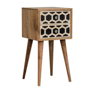 Alternative view of Bone Inlay 2 Drawer Side Table
