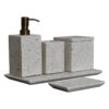 trazzo set of 5 marble bathroom set