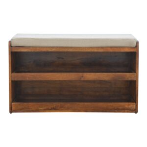 Alternative view of Mango Wood Pull Out Shoe Bench