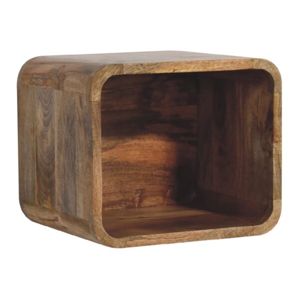 open slot wall mounted bedside table