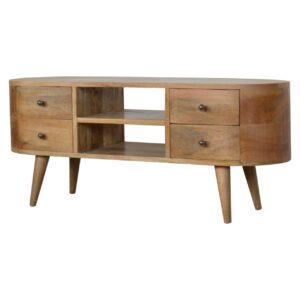 Alternative view of Rounded Solid Wood Media Unit