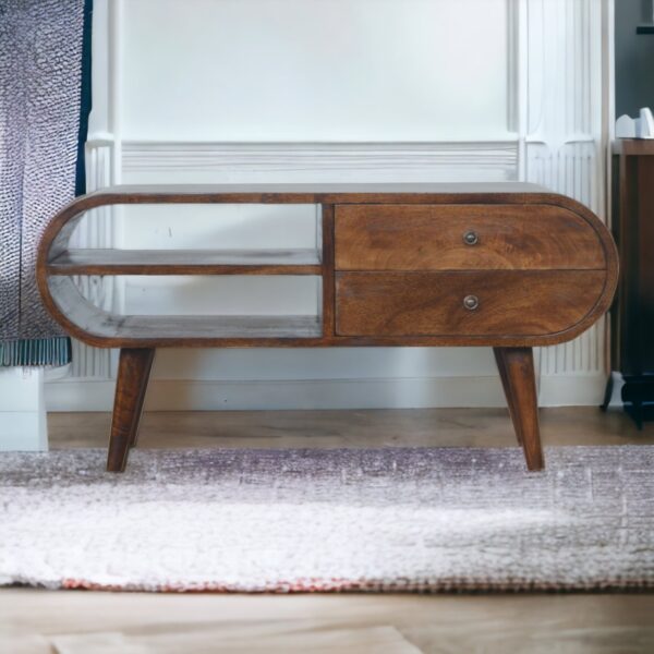 round chestnut media unit