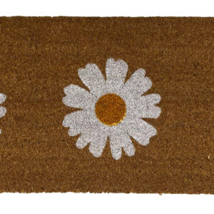 Alternative view of Patio Latex Backed Coir Mat Daisy