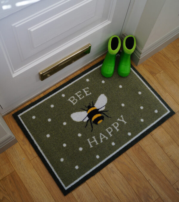 Eco Flex Premium Washable Mat - Bee Happy