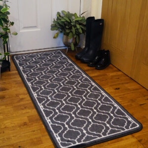 Supersoft Washable Runner - Grey Geo