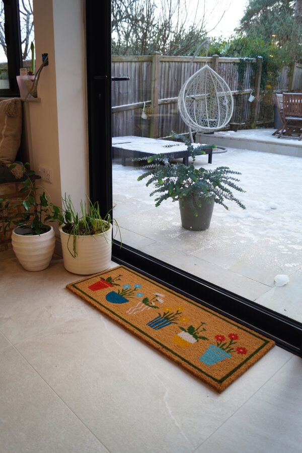 Patio Latex Backed Coir Mat Plant Pots