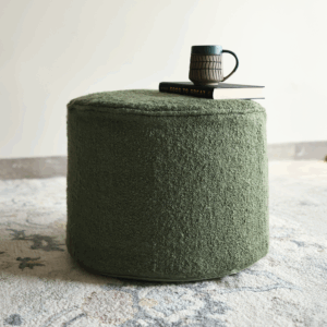Jac Green Polyester Pouffe
