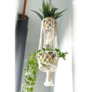 Alternative view of Macrame Pot Double Holder