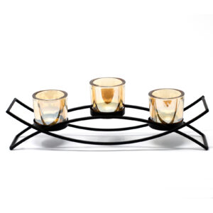 Alternative view of Iron Votive Candle Holder - 3 Cup Silhouette