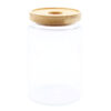 Cottage Bamboo Glass Jar - 15cm
