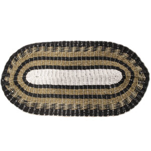 Oval Seagrass Black