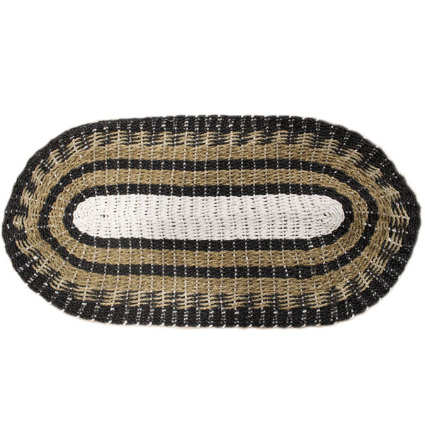 Oval Seagrass Black