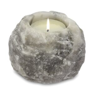 Alternative view of Himalayan Salt Grey Candle Holder
