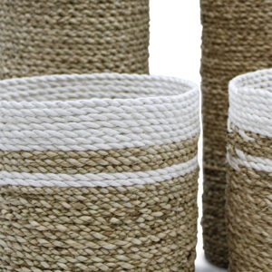 Alternative view of Bin & Basket Set - Seagrass