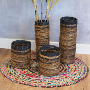 Alternative view of Bin & Basket Set - Banana Leaf