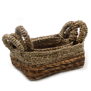 Alternative view of Banana Leaf & Seagrass Square Basket - Set of 3