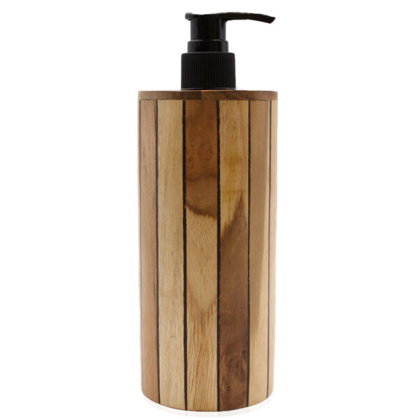 Teakwood Soap Dispenser - Round