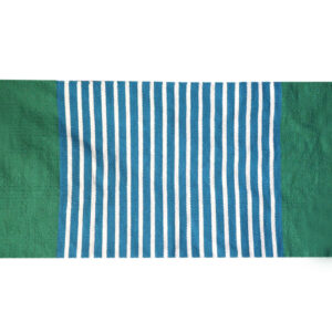 Indian Cotton Rug - 70x170cm - Blue/ Green