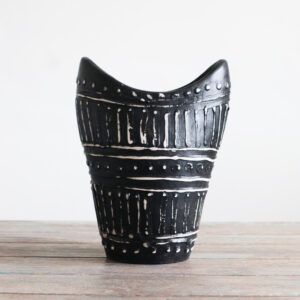 Alternative view of Chocolate Wide Neck Vase - 23.5cm