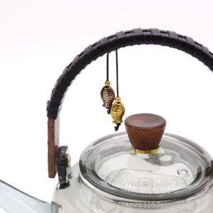 Alternative view of Glass Infuser Teapot with Steamer System Charcoal  - 1000ml