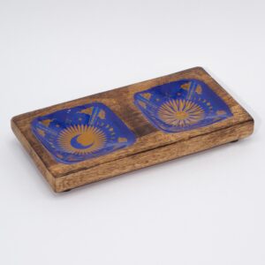 Alternative view of Enameled Double Trinket Tray - Sun & Moon