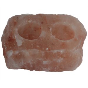 Alternative view of Himalayan Salt Natural Double Candle Holder