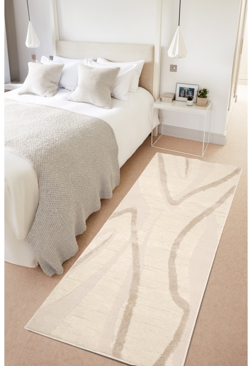 Ava Wave Cream Rug – Modern Abstract Textured Rug in Neutral Tones - Image 5