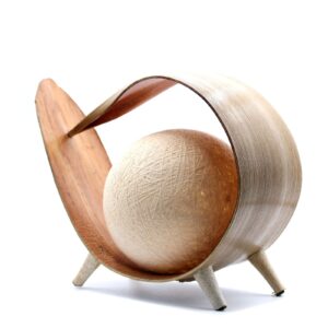 Natural Coconut Table Lamp – Handcrafted Wrapover Design