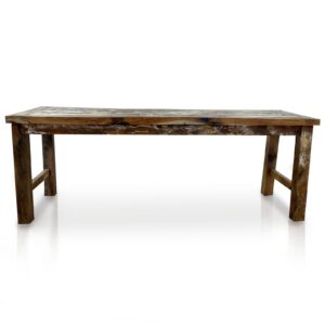 Recycled Teak Dining Table 180cm – Handcrafted Solid Wood Table