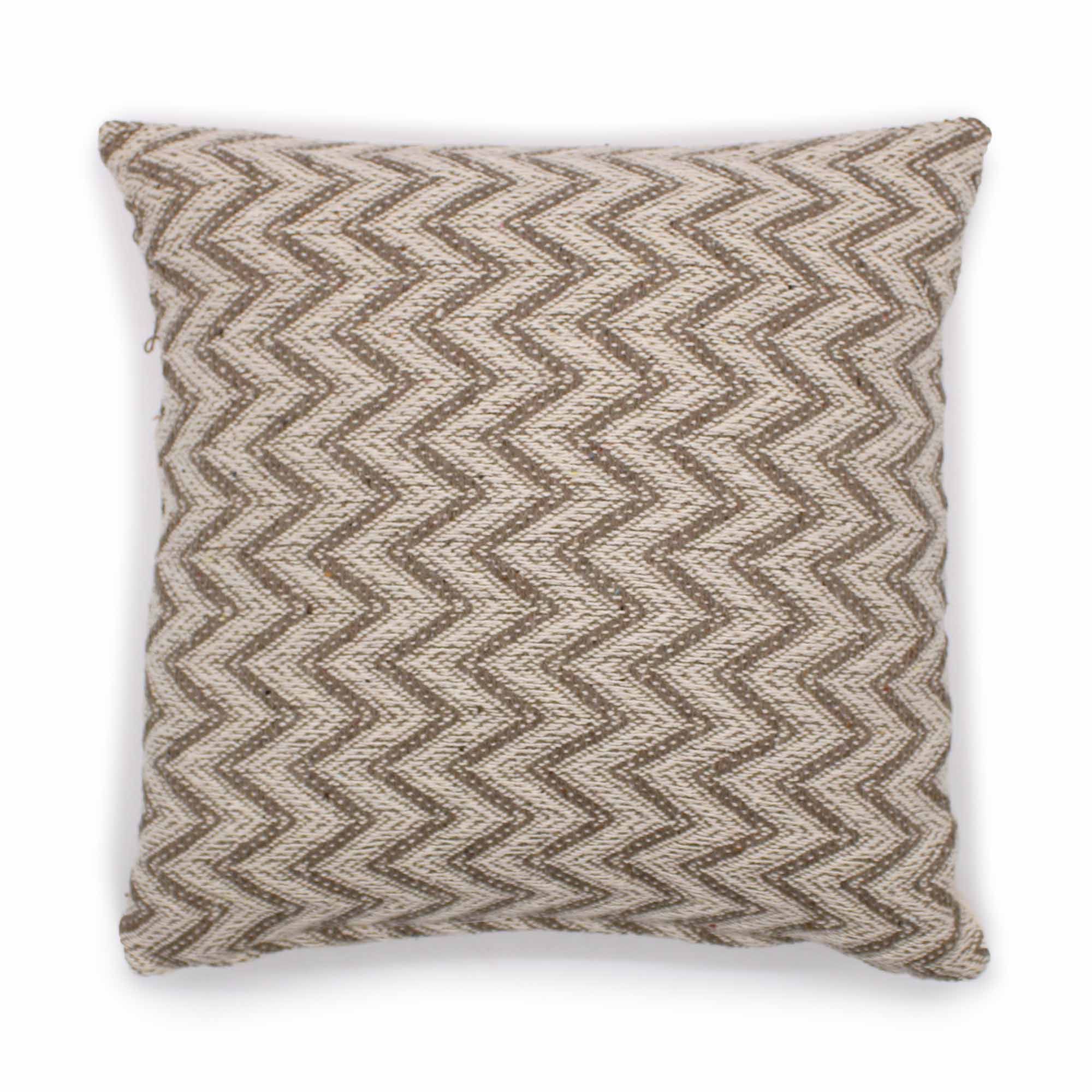 Classic Herringbone Cushion Cover – Wide Grey | 40 × 40 cm