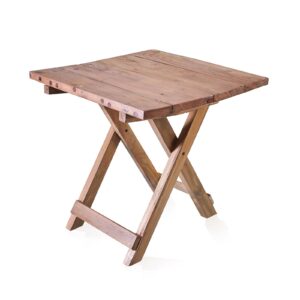 Square Folding Coffee Table 50cm – Recycled Teak Wood Side Table