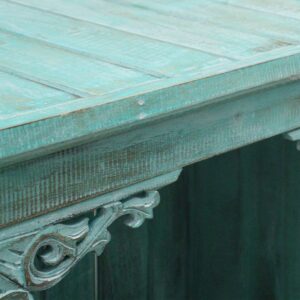 Alternative view of Albasia Bathroom Cabinet – Turquoise Wash Wooden Storage Unit