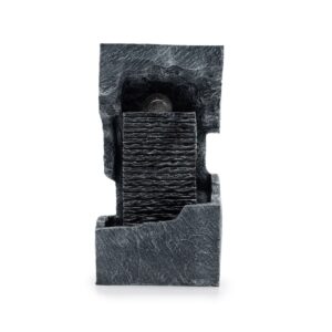 Grand Indoor Water Feature with Colour-Changing Crystal Ball – Sculpted Rock Design (48cm)